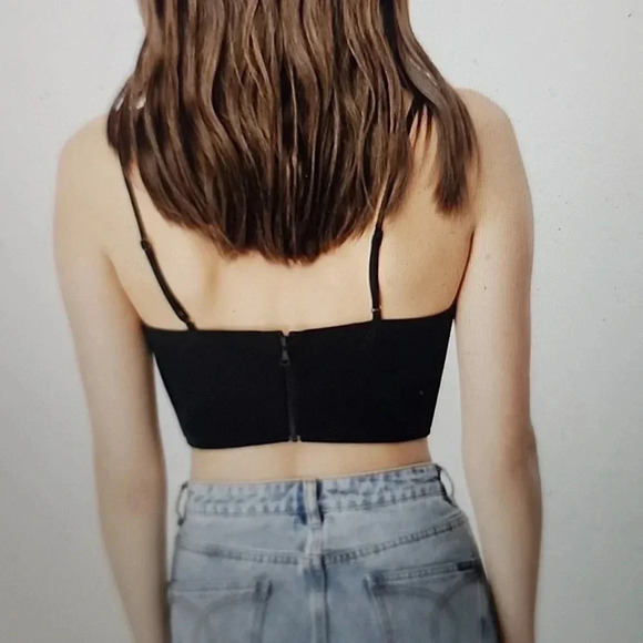 BARDOT TAMSIN LACE CORSET TOP IN BLACK SIZE 4 - Picture 3 of 5